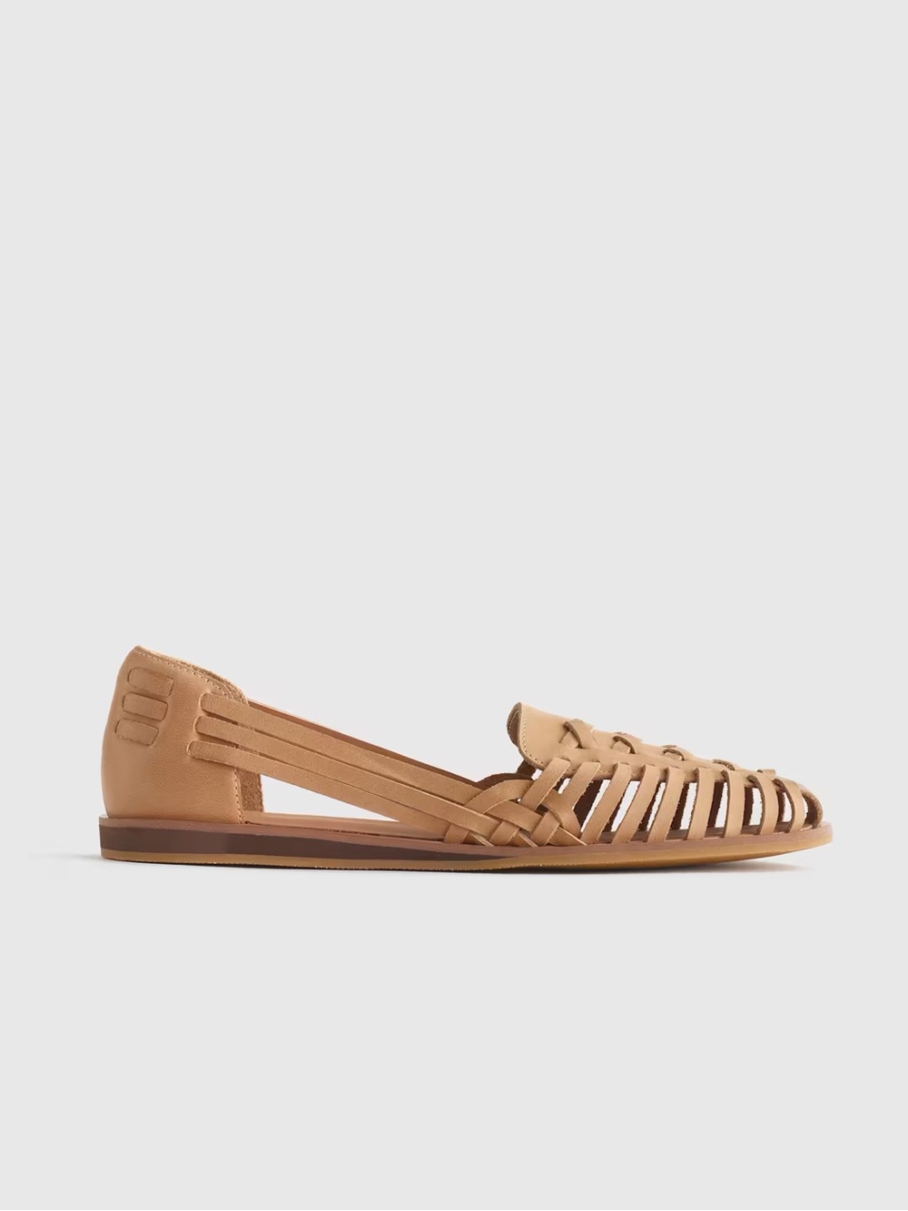 Quince Leather Huarache Flats Size 6.5
